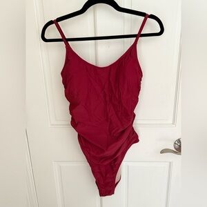 Cupshe Cherry Red Bathingsuit